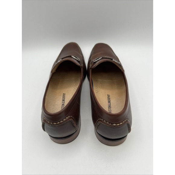 Johnston & Murphy Bit Loafers Mens‎ 10.5 M Brown Leather Moc Toe Slip On Shoes main image 6